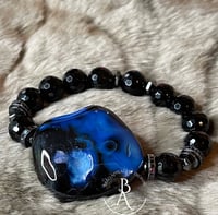 Image 2 of Blue Color Pop Agate Bracelet 
