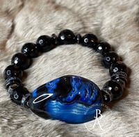Image 3 of Blue Color Pop Agate Bracelet 