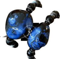 Image 1 of Blue Color Pop Agate Bracelet 