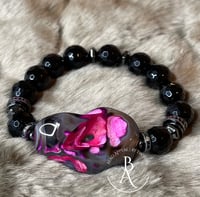 Image 3 of Fuchsia Color Pop Agate Bracelet