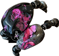 Image 1 of Fuchsia Color Pop Agate Bracelet