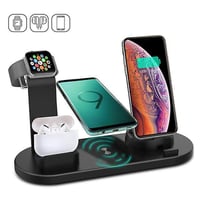30W 7 in 1 Wireless Charger Stand for  iPhone 7-13, Apple Watches, iPads, and Airpods