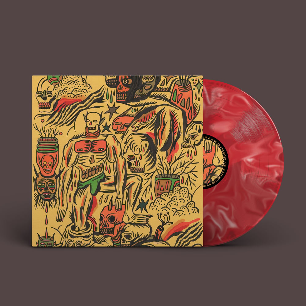 Image of Crocodylus 'Muscle Memory' - Red Marble Vinyl LP Record