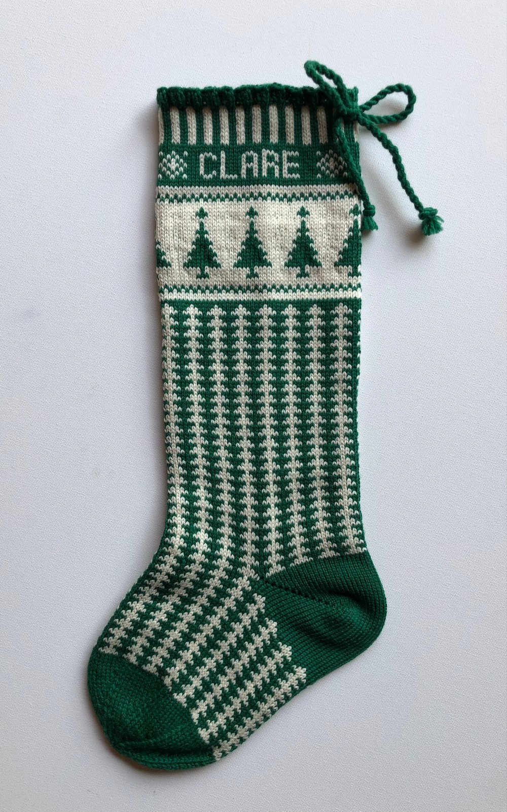 Image of Christmas Tree Stocking (two color)