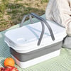 PRE-ORDER: Foldable Camping Basket with Handle and Lid