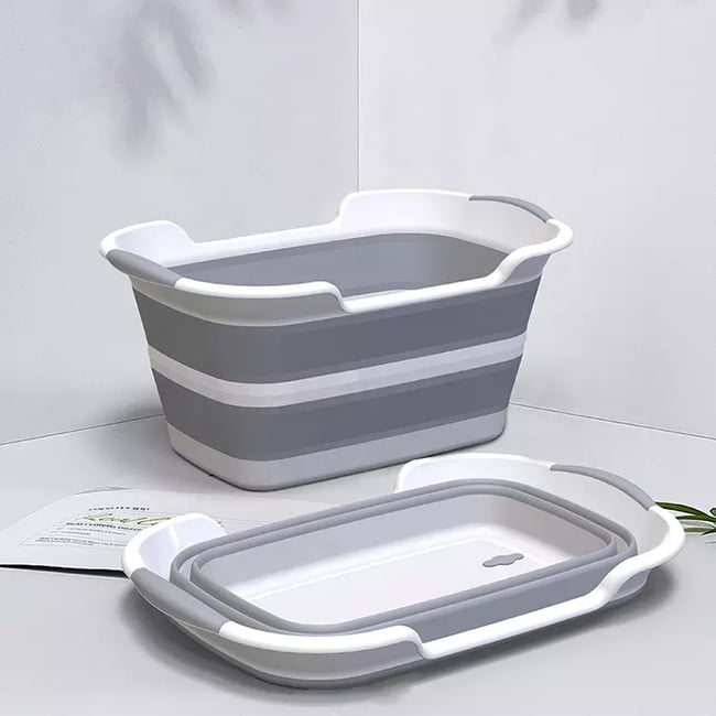 PRE-ORDER: Foldable Tub Laundry Basket Pet Bathtub