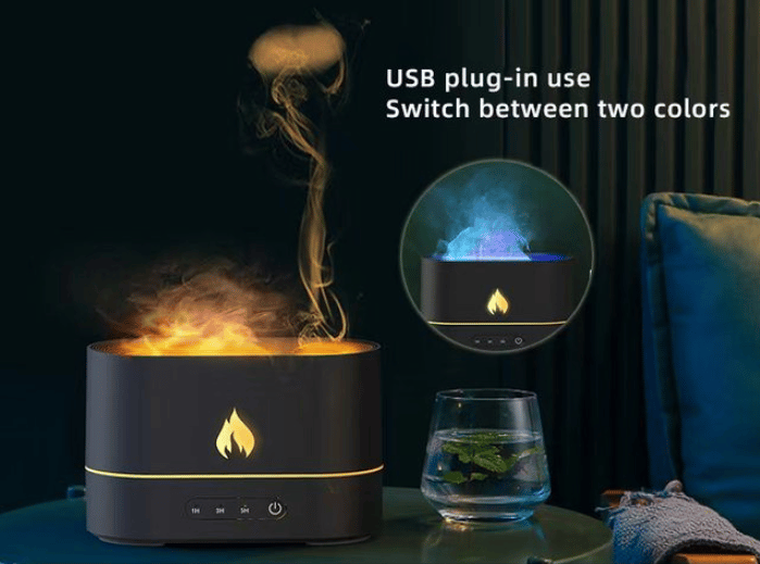 Essential Oil Flame Diffuser Simulated Flame AmbientKiss