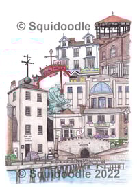 Image 4 of From the Pier to the Bandstand - Limited Edition A3 Signed Art Print