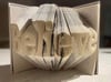 Believe Folded Book Art 