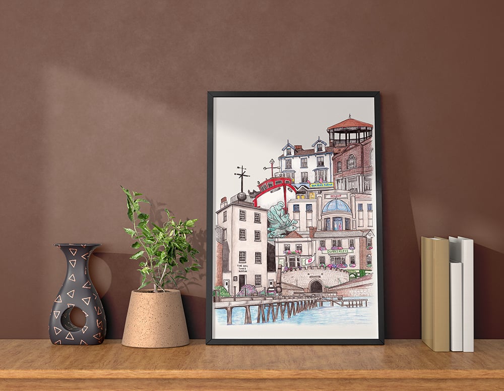 Image of From the Pier to the Bandstand - Limited Edition A3 Signed Art Print