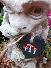 Image 2 of Fly agaric slate heart