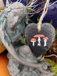 Image 3 of Fly agaric slate heart