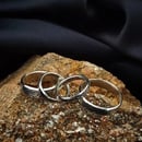 Image 2 of Hammered Rings w/ tapered edge 