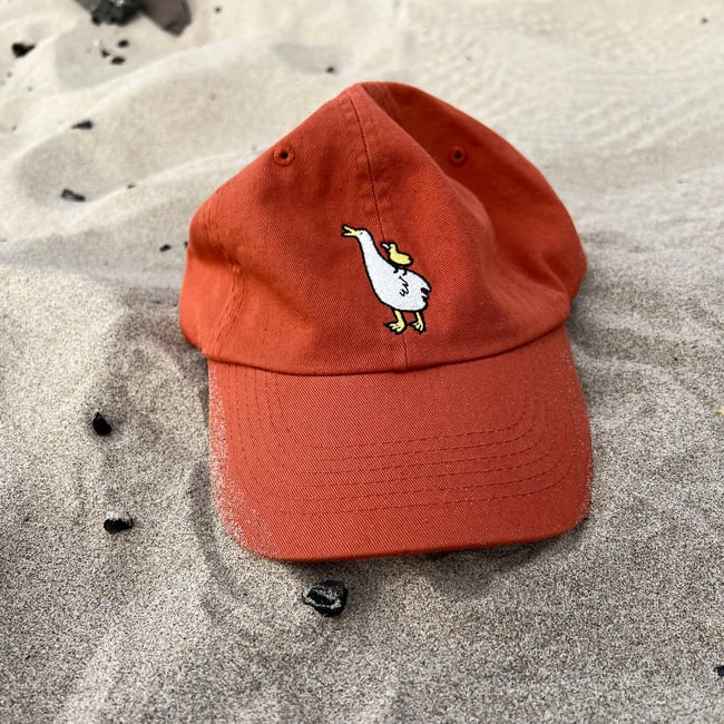 出塊二週年！之！磚紅色鳥媽媽鳥寶寶帽🧡