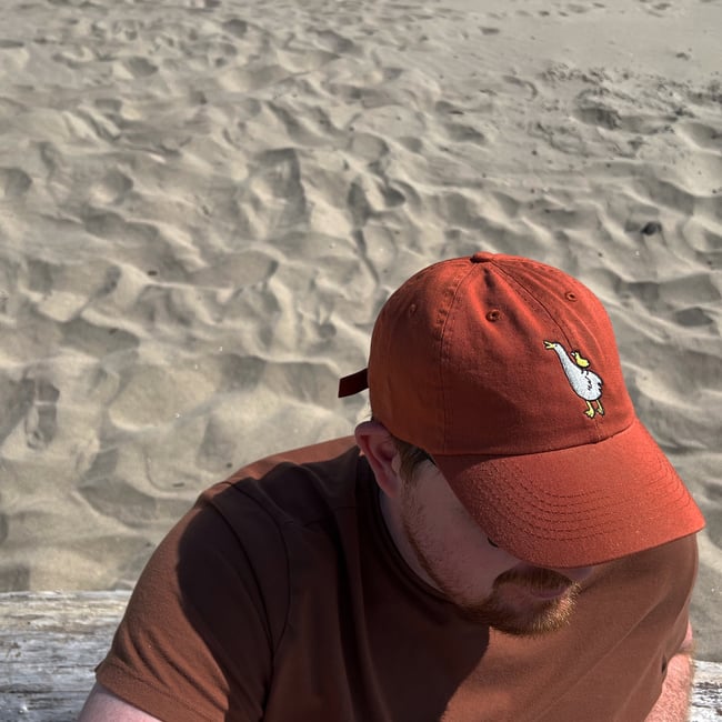 出塊二週年！之！磚紅色鳥媽媽鳥寶寶帽🧡