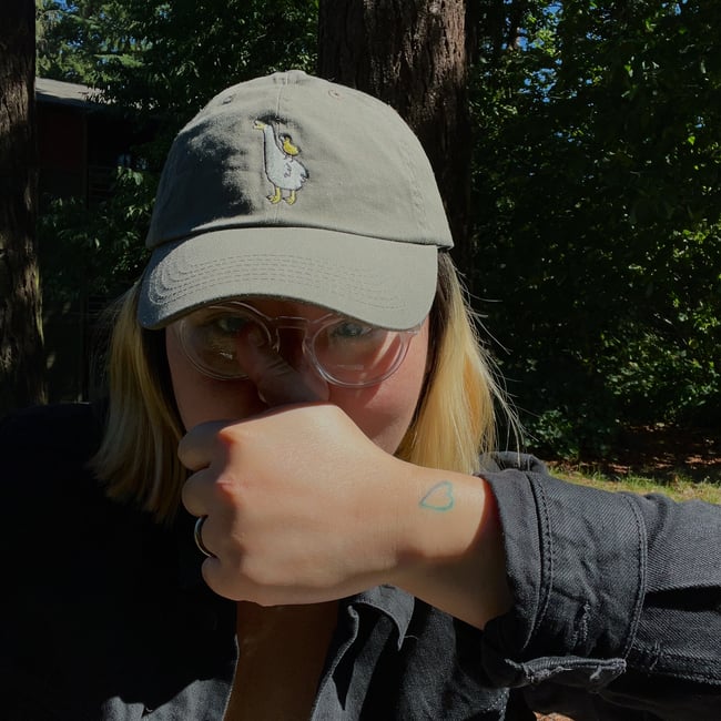 出塊二週年！之！橄欖綠(olive)鳥媽媽鳥寶寶帽🤎