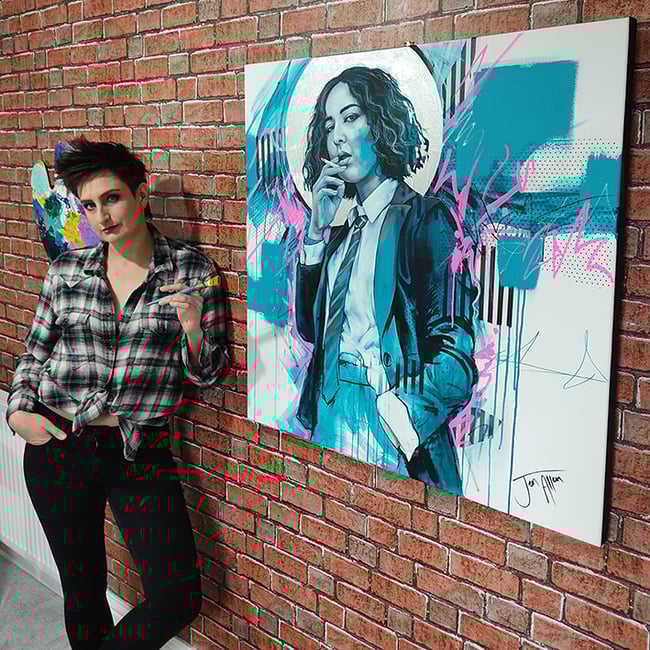 Original Painting<BR>'Aint No Saint'<BR>