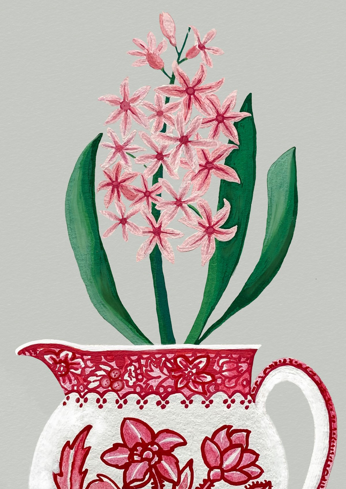 Hyacinth in Hellebore Jug Print