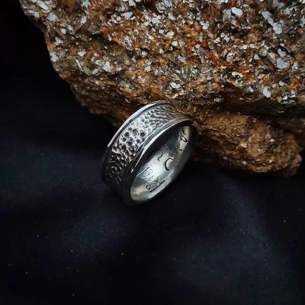 Image of Sand Casted "Hammered" ring