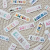 Custom Waterproof Name Stickers 