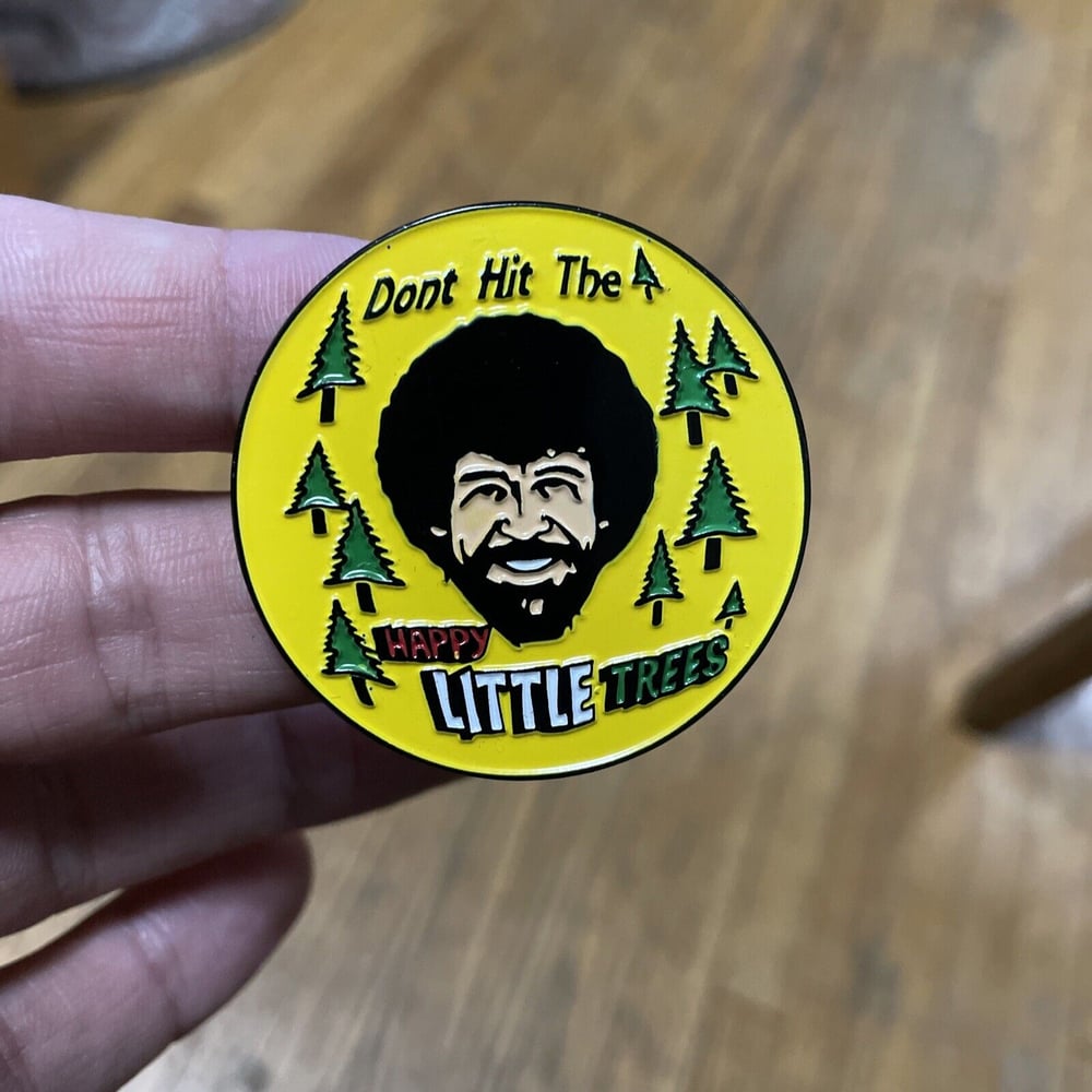 Bob Ross Disc Golf Pin