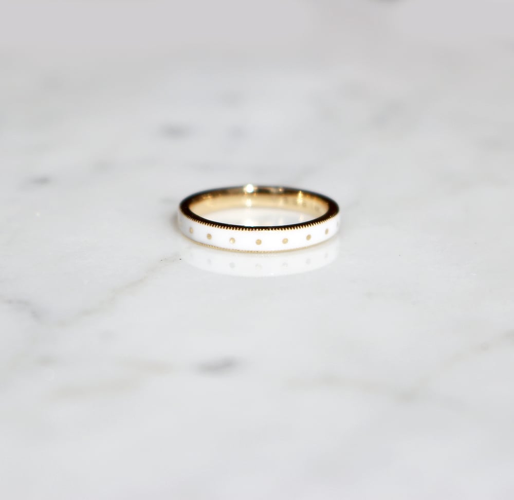 Image of Emma White Enamel Band
