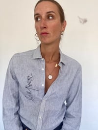 Image 1 of Chemise en lin "be a poem"