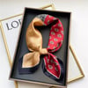  Silk Satin Square Scarf Women Luxury Shawl Wrap Print Neck Tie Female Hair Hand Band Wrist Band