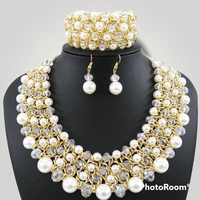 Vintage Beaded Jewelry Set