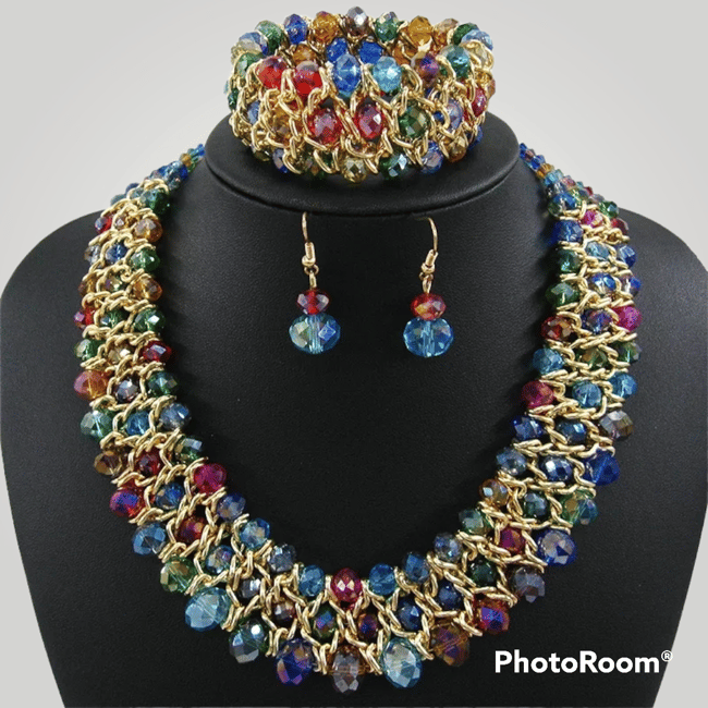 Vintage Beaded Jewelry Set
