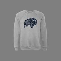 Grey bison sweatshirt