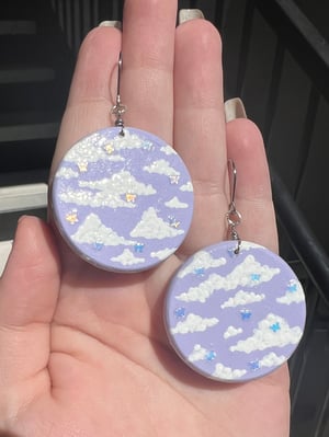 butterfly cloud earrings