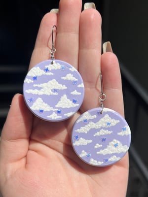 butterfly cloud earrings