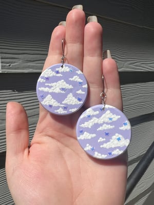 butterfly cloud earrings