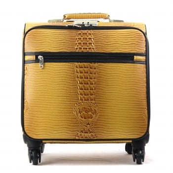 Image of Mustard Rolling Luggage