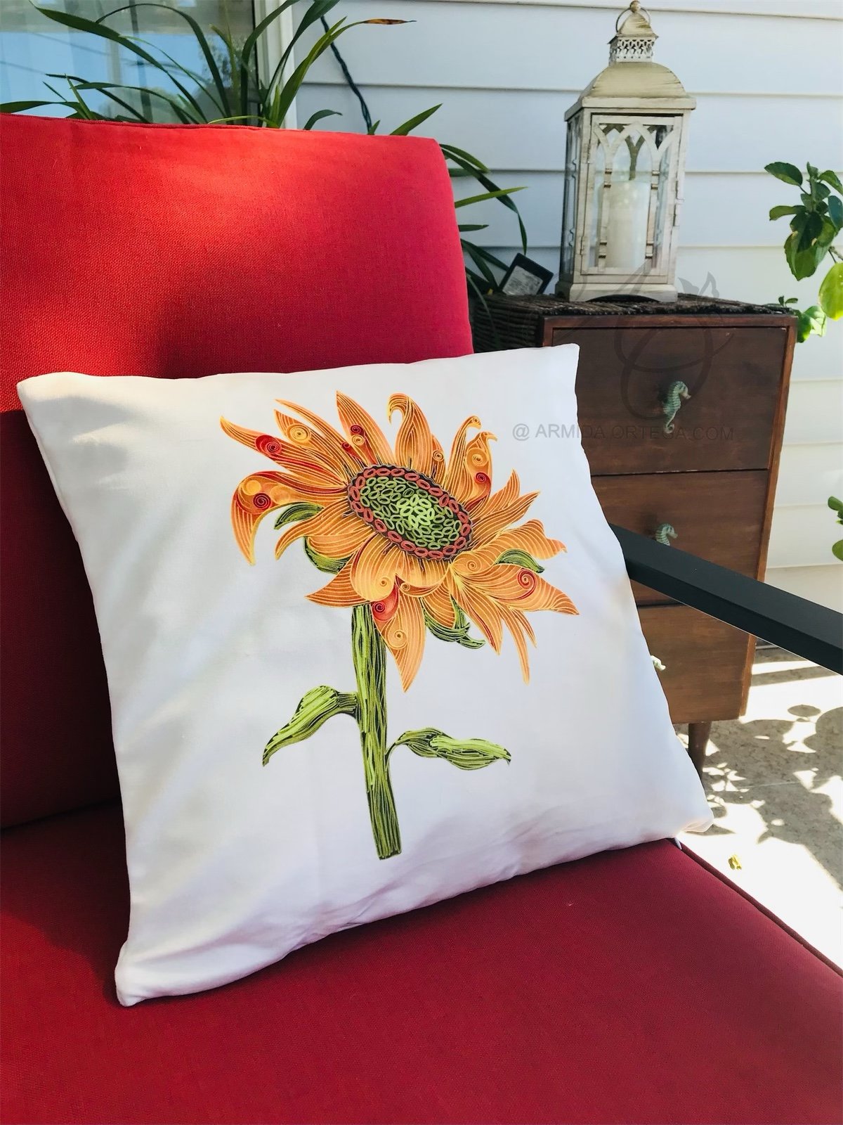 Image of SUNFLOWER PILLOW CASE