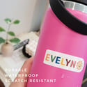 Custom Waterproof Name Stickers 