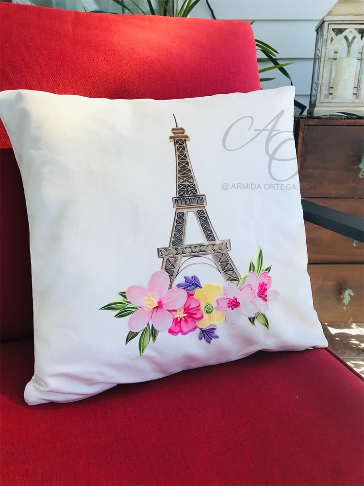 Image of EIFFEL TOWER PILLOW CASE