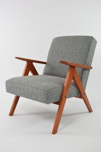 Image 4 of Fauteuils KOMPAS bleu gris chiné