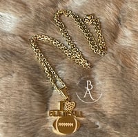 Image 1 of I❤️Football Gold Necklace 