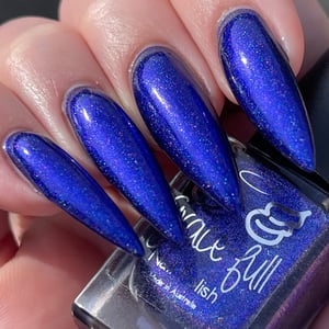 Image of Spinster No More - Blurple with red shimmer linear holo