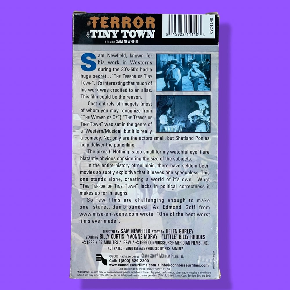 VHS: The Terror of Tiny Town by Sam Newfield 