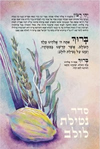 SALE: Netilas Lulav Vinyl Sukkah Mural