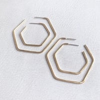 Image 2 of Knuckle Kiss - Hex Hoops