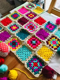 LEARN TO CROCHET A BLANKET OR GRANNY SQUARE BLANKET OVER TWO LESSONS. OCTOBER 10TH & 15TH