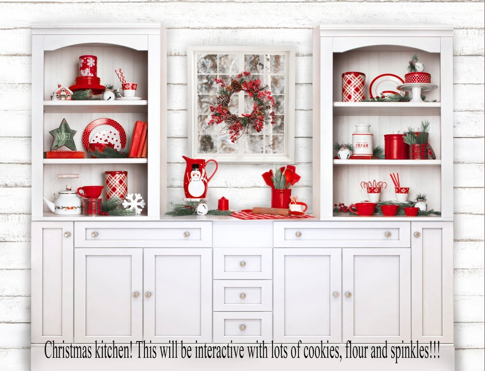 Image of November 11th (2 Sets) Red Truck and Christmas Kitchen:after purchase available times will be emaile