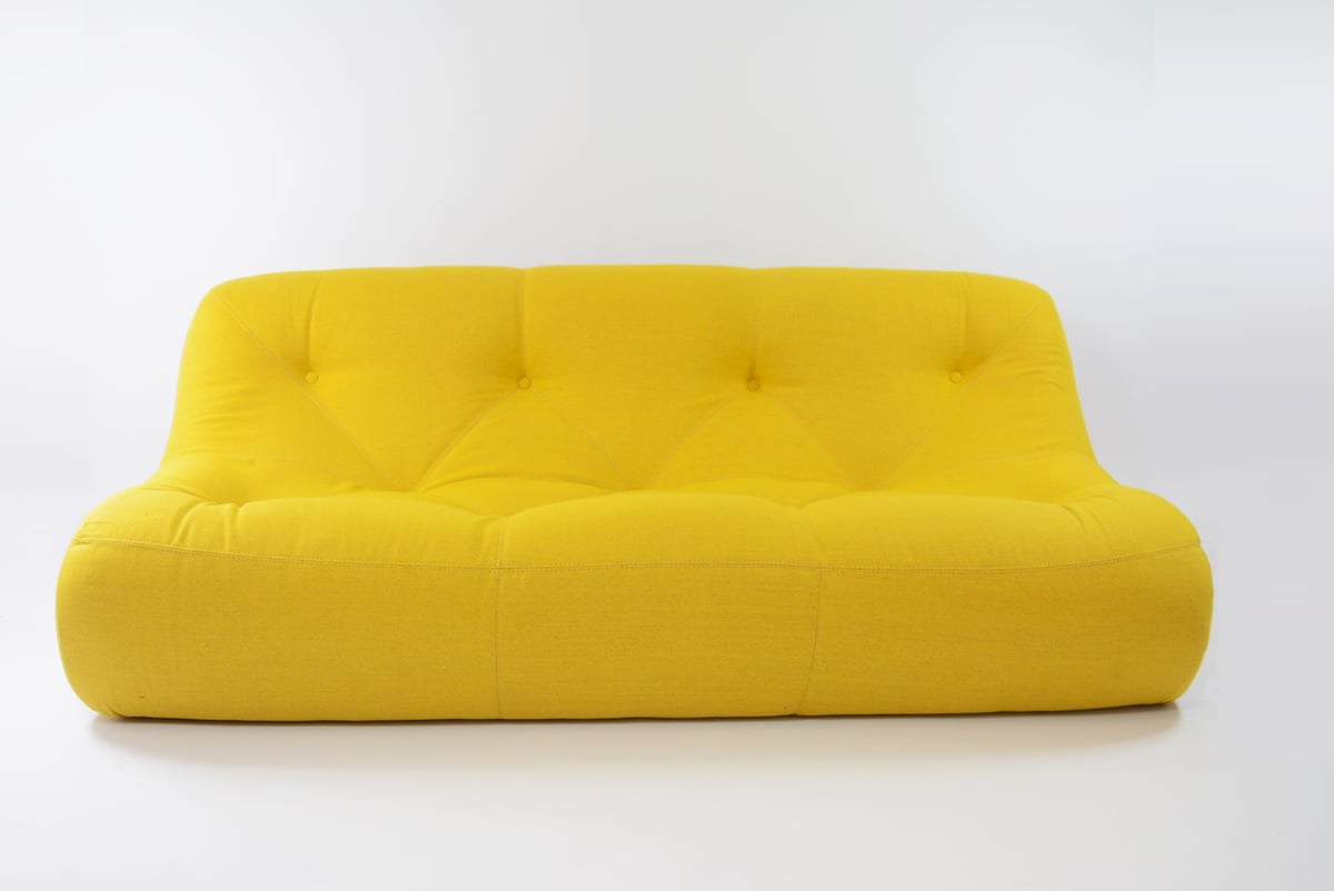 Image of Banquette 3 places Ligne Roset jaune - KALI