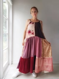 Image 1 of PATCHWORK Dress - pink