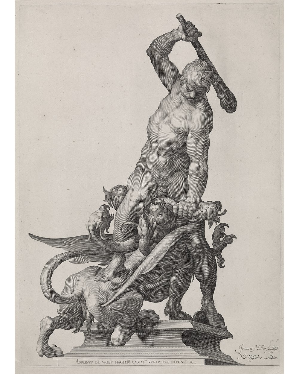 "Hercules kills the hydra of Lerna" (1633 - 1679)