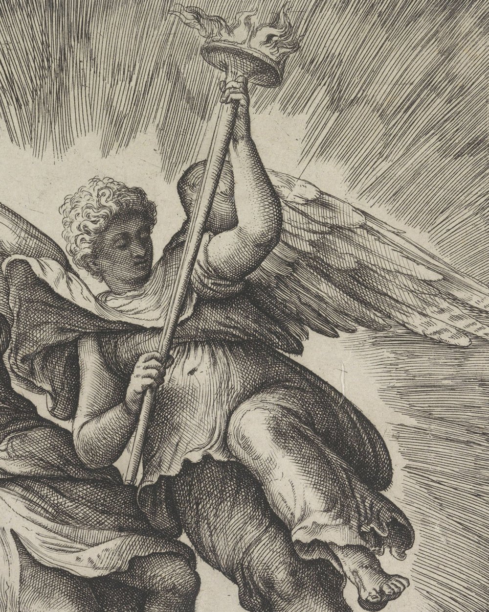 ''Two angels with burning torches'' (1520 - 1561)